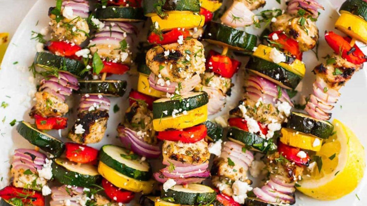 Make these easy chicken kabobs for a weeknight meal. (Rainier Foods) (Rainier Foods)