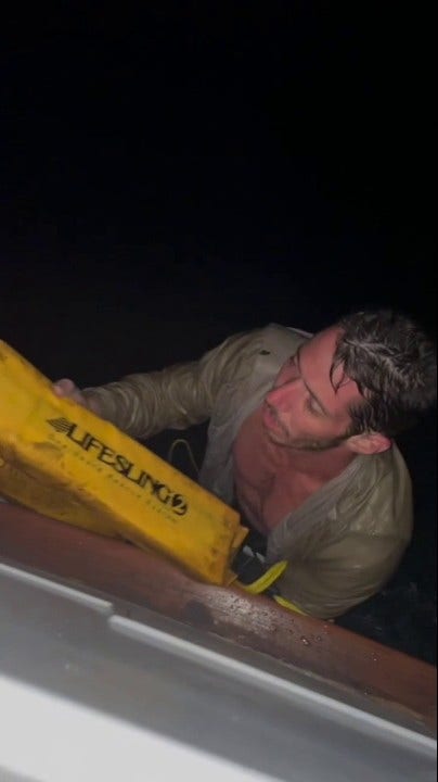 Florida kayaker, stranded for hours in the water, is dramatically rescued by a fellow boater