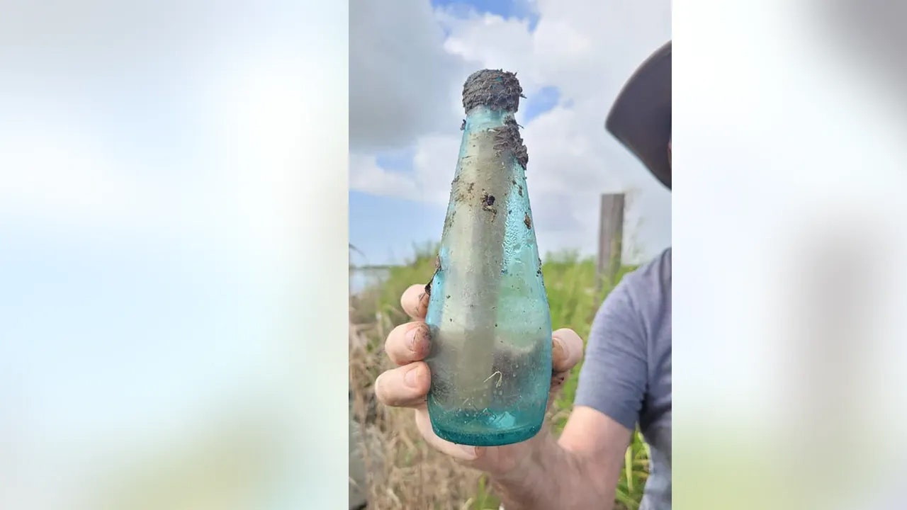 A group cleaning up trash in La Marque, Texas, over the weekend found a message in a bottle from around 1995 - and even tracked down one of the people who signed the note. (Courtesy FOX 26)