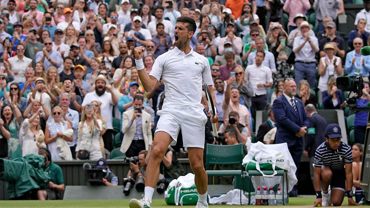 Wimbledon 2022 Novak Djokovic battles back to beat Jannik Sinner; advances to semifinal Fox News