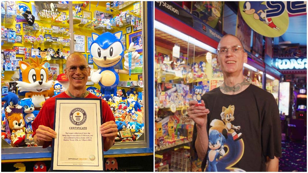 Texas man has 3K Sonic the Hedgehog items, breaking world record