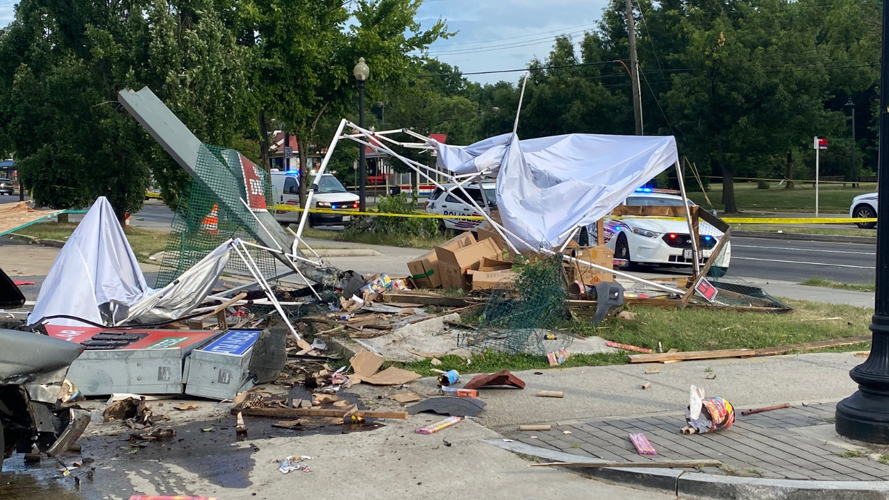 Washington, D.C. crash leaves two dead after pickup truck drives into fireworks stand