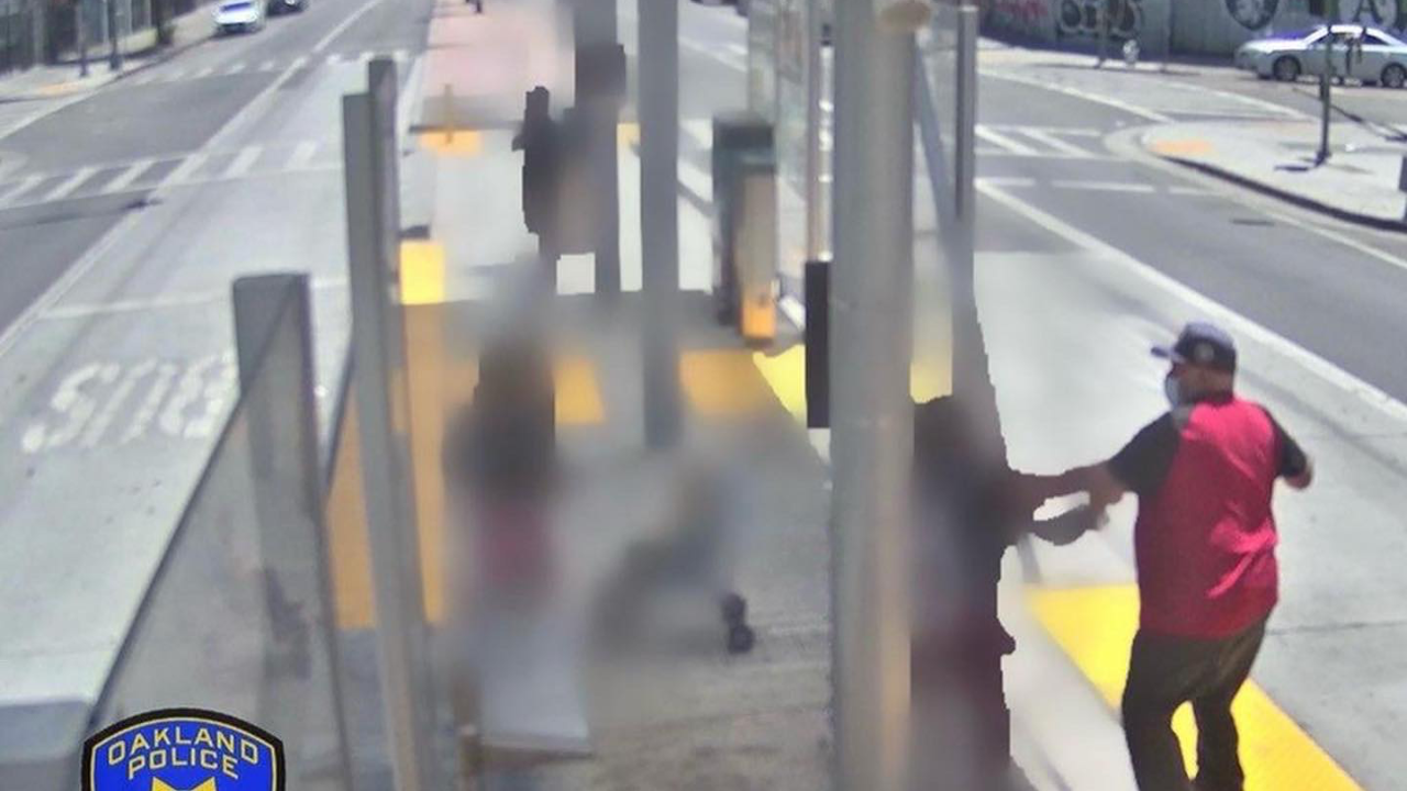 California mom on bus platform assaulted by man trying to take her toddler