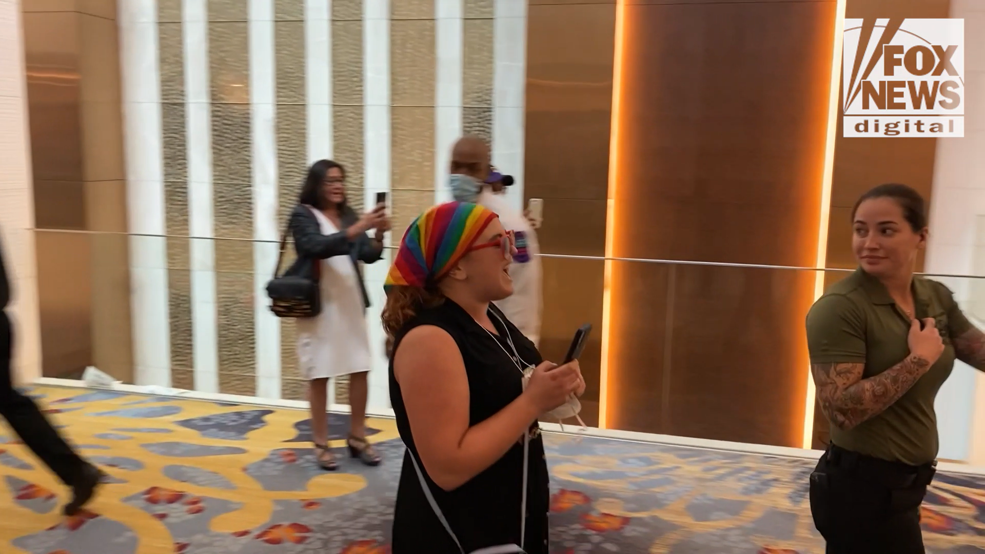 WATCH: Protesters disrupt America First Agenda Summit ahead of Trump speech