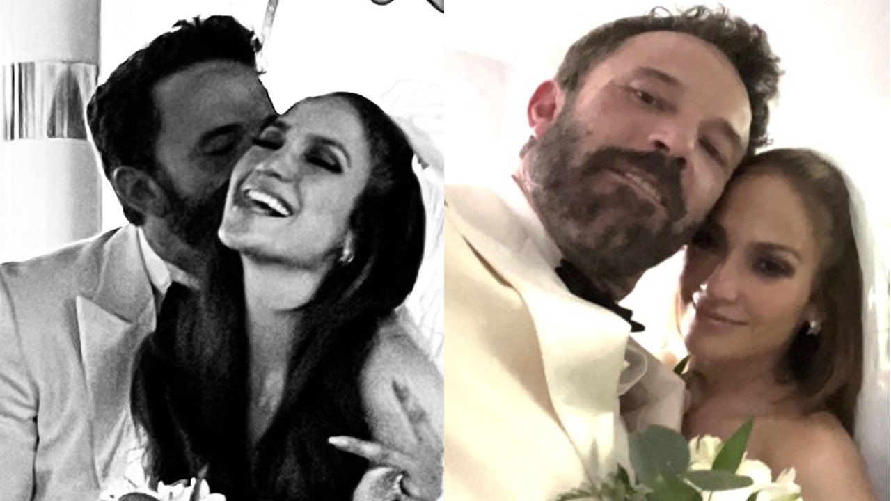 Jennifer Lopez and Ben Affleck 'cried' during 'emotional' vows at surprise wedding in Las Vegas: report