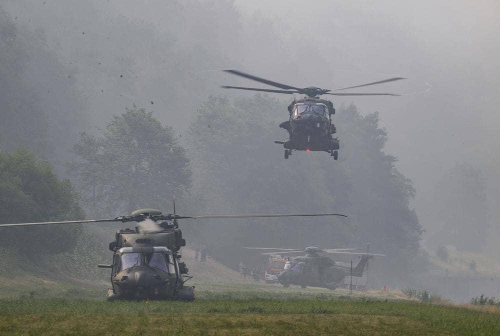 Raging wildfires in Germany, Czech Republic are threatening tourist region