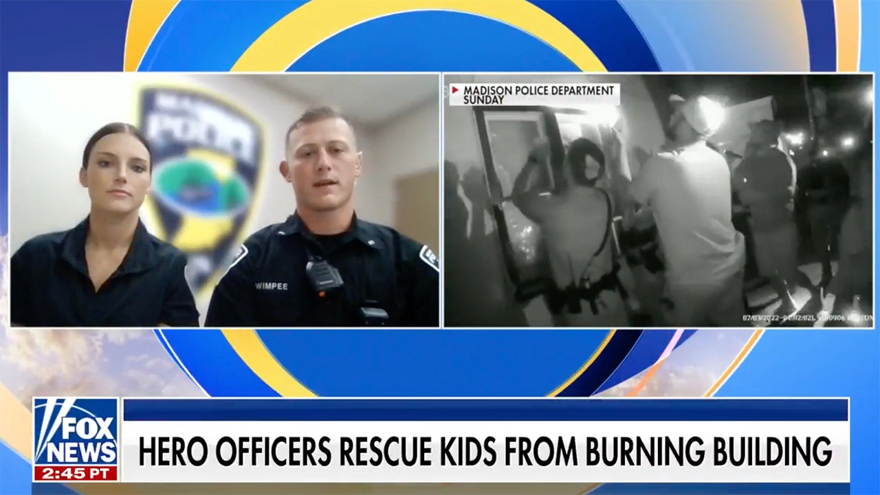 Indiana police officers revealed how they saved 6 people from a burning building