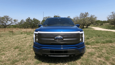 The F-150 Lightning's frunk has a 14.1 cubic-foot capacity.