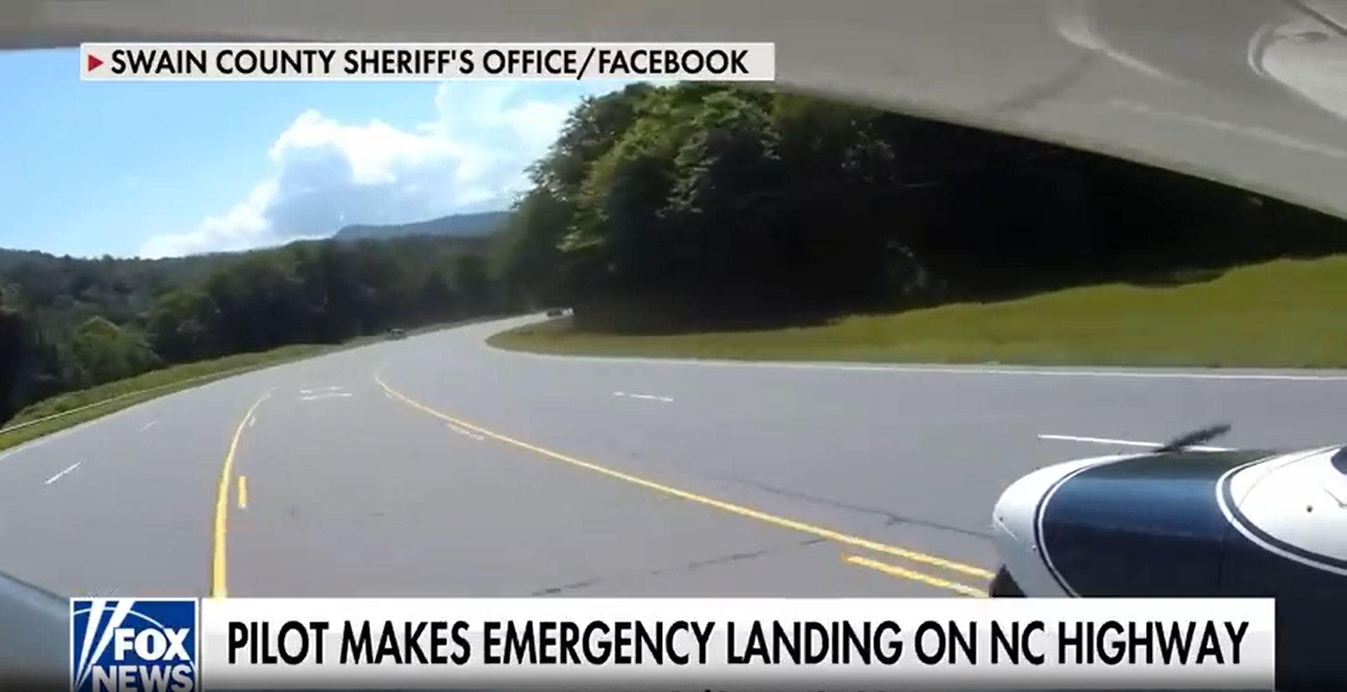 Novice pilot makes expert landing on North Carolina freeway after engine failure