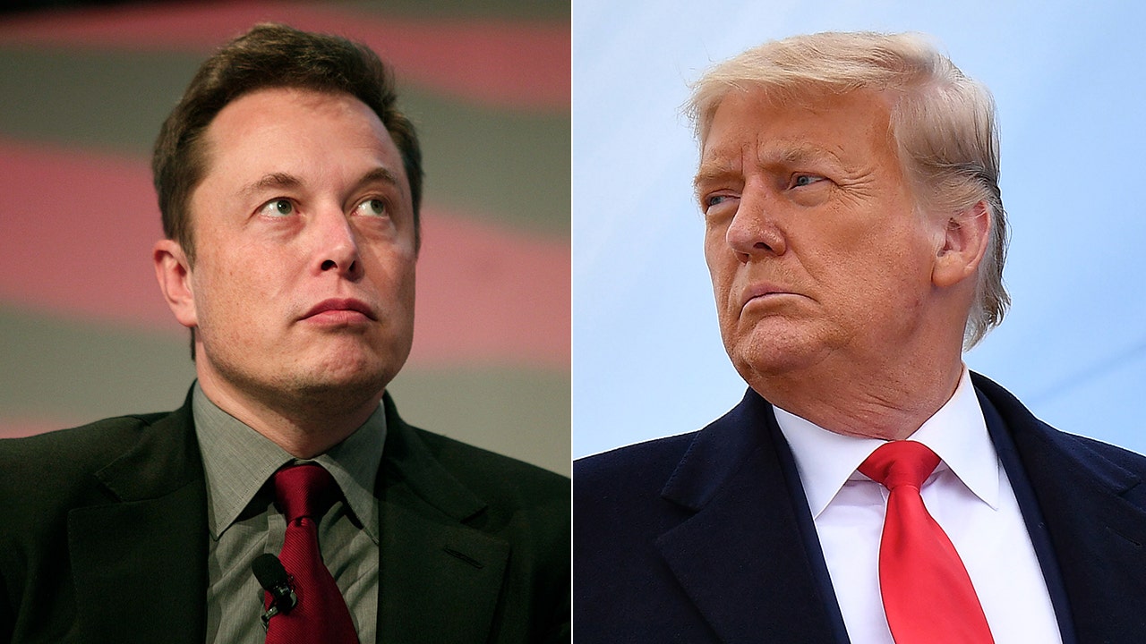 Tesla CEO Elon Musk responded to former President Donald Trump's criticism over Musk signaled his intent to withdraw from purchasing Twitter. ()