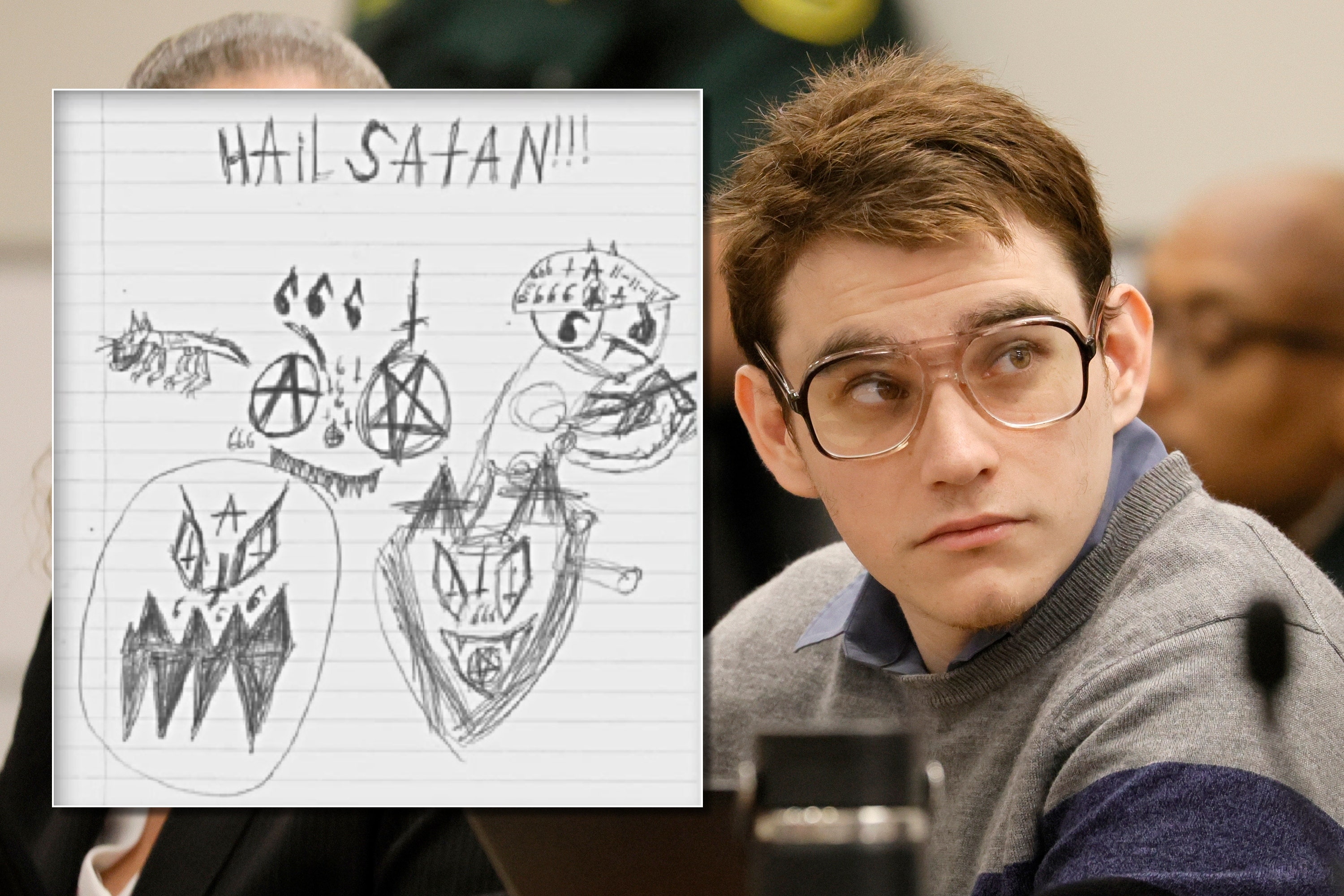 Parkland school shooting Nikolas Cruz’s drawings from Florida jail