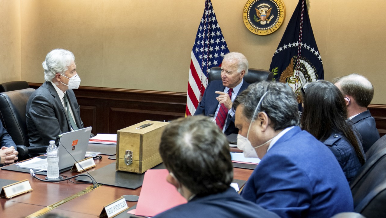 White House releases image of Biden huddling with advisers ahead of al-Zawahri strike