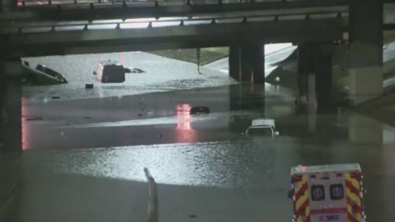 Fox Weather reporter saves woman in Dallas flash flooding as heavy