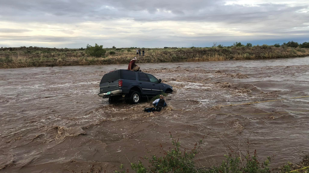 Dramatic Video, Photos Show New Mexico Driver Being Rescued From ...