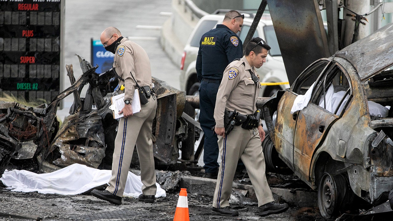 Los Angeles DA George Gascon announces charges for driver in fiery crash that killed 6