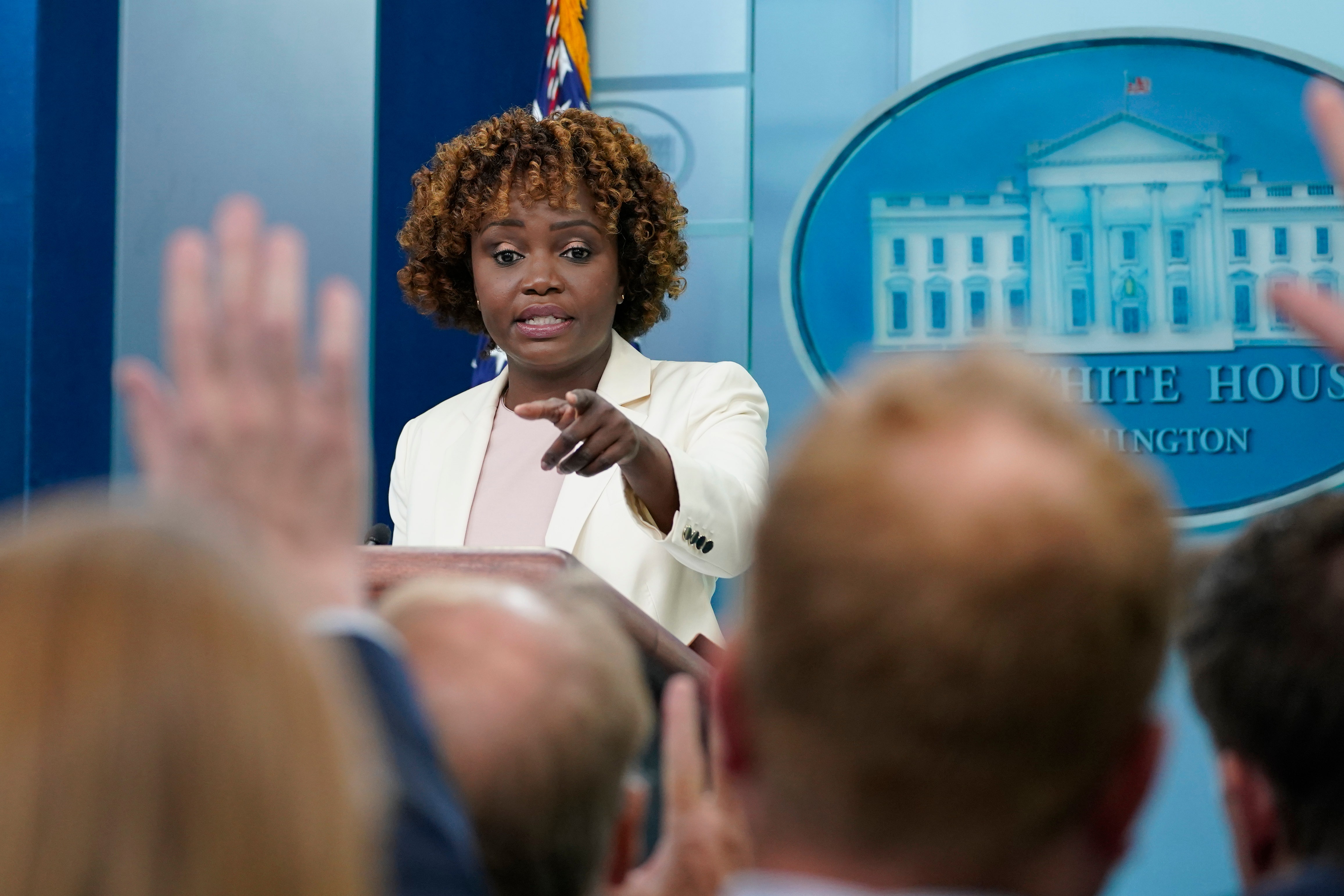 White House reporter blows up at Karine Jean-Pierre for not taking questions