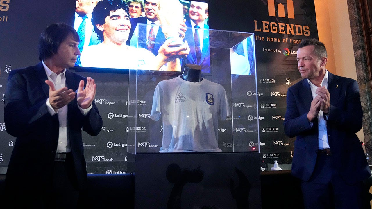 Argentina honors Maradona with statue, jersey patch - Sports