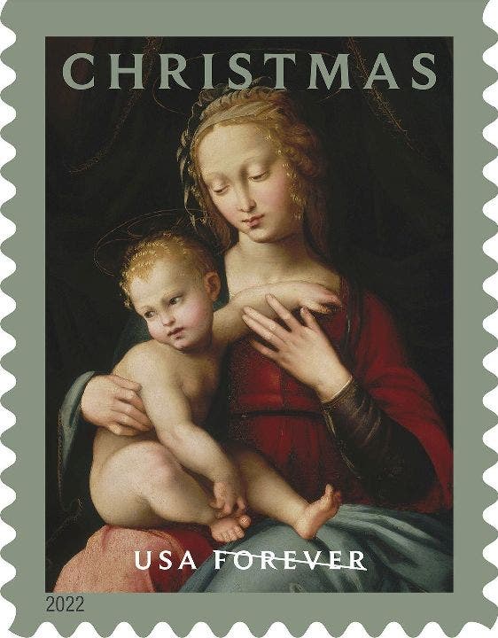 USPS adds 'Virgin and Child' painting to new Forever Stamp before Christmas