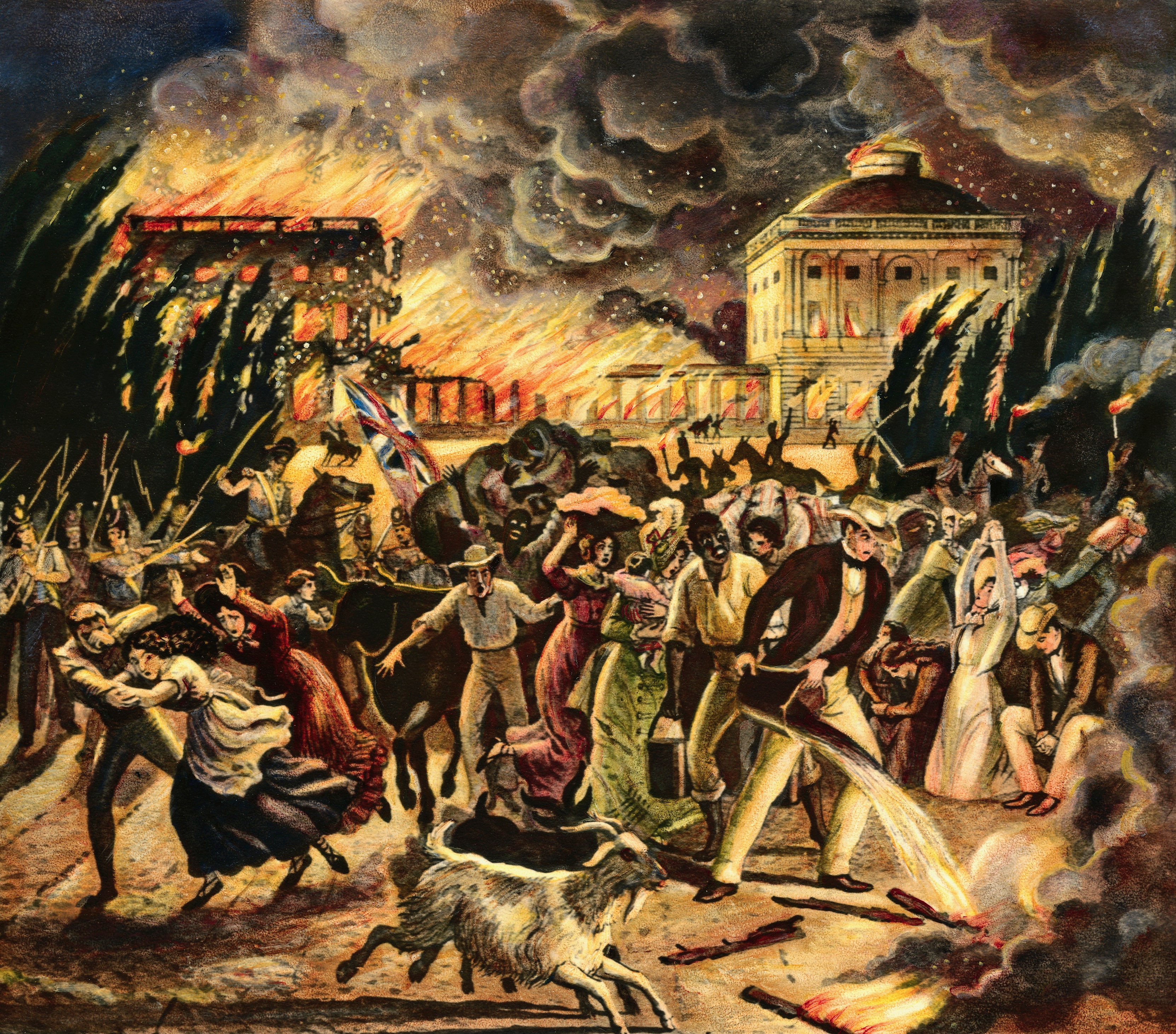 On this day in history, August 24, 1814, British troops ransacked, torched White House and Capitol