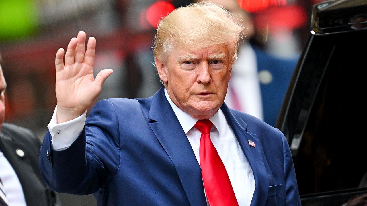 Former President Donald Trump leaves Trump Tower to meet with New York Attorney General Letitia James for a civil investigation on August 10, 2022 in New York City. (Photo by James Devaney/GC Images)