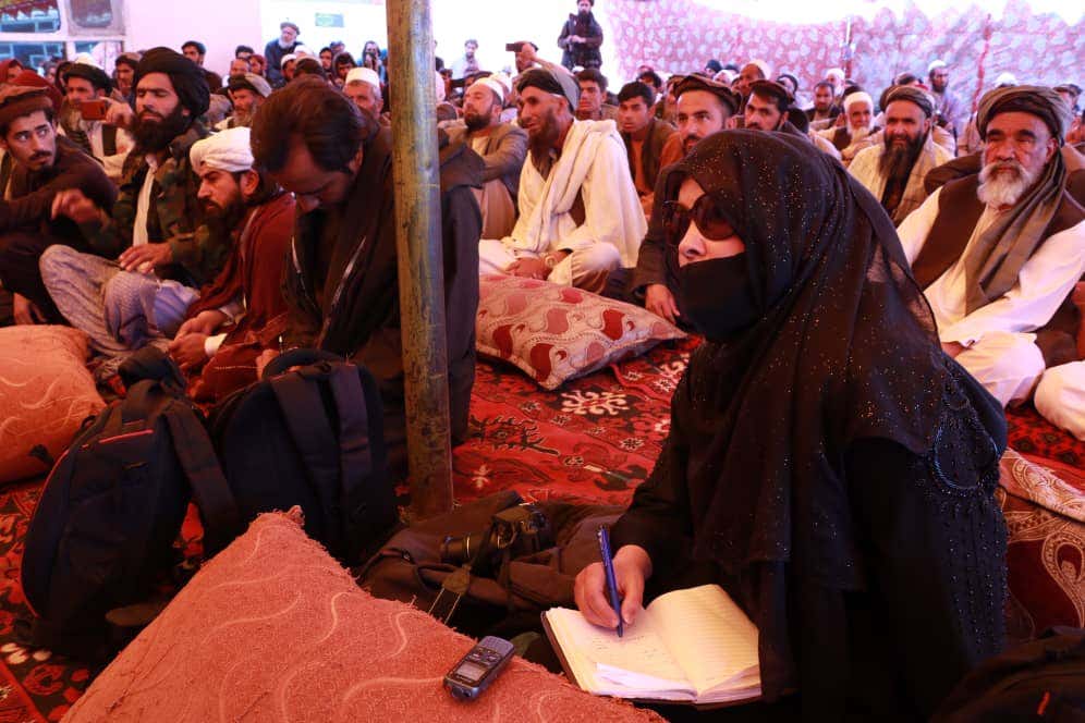 In the room with the Taliban: words from one of the only female reporters left in Afghanistan