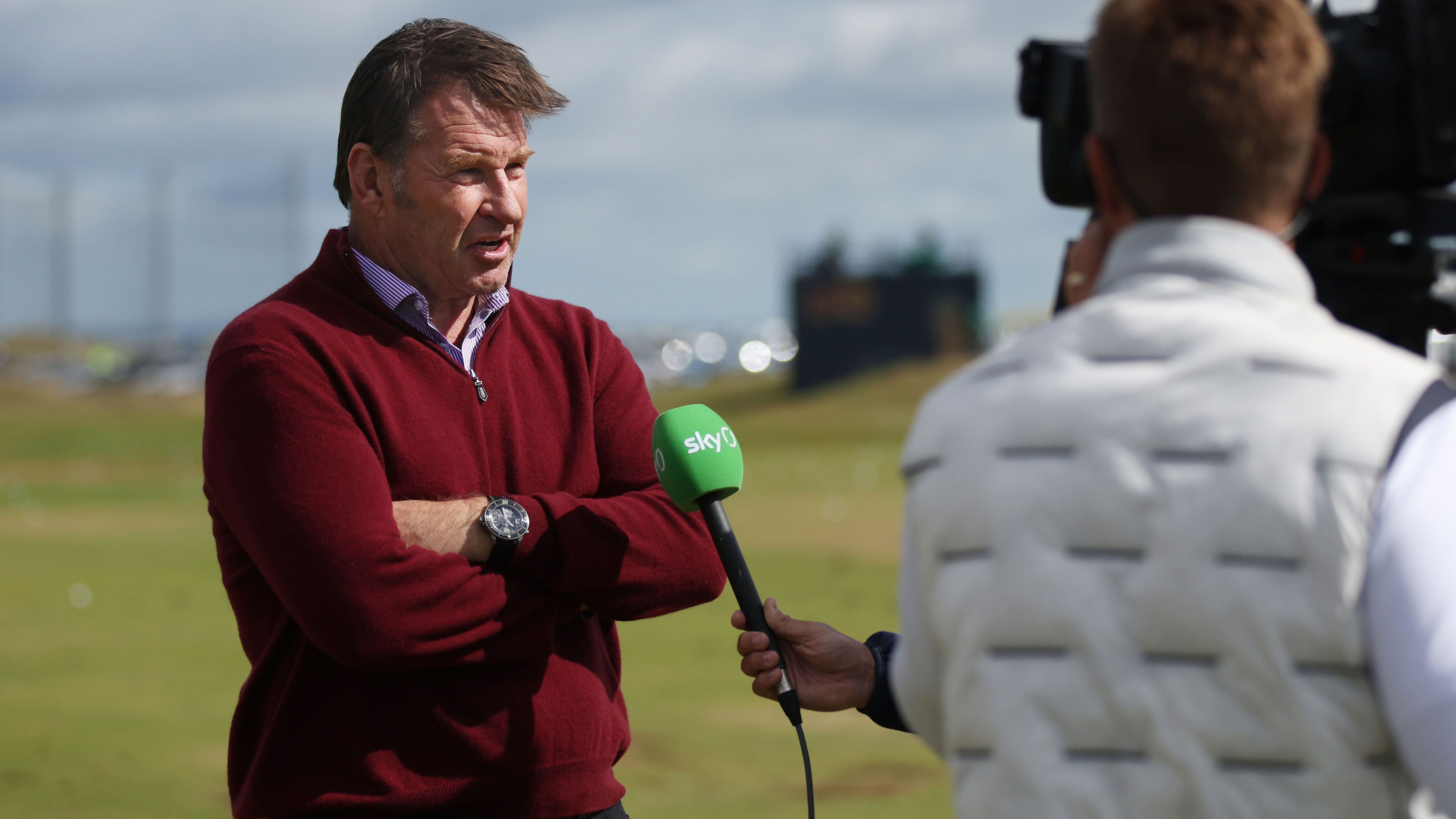 Retired golf analyst Nick Faldo breaks down in tears after 16 years on the air: ‘I’m ready’