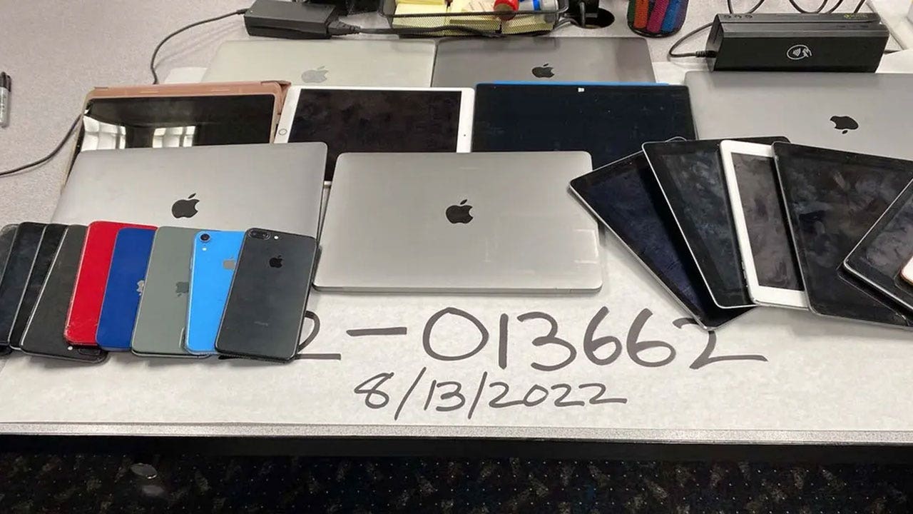 Washington state trooper recovers more than K in electronics from stolen truck