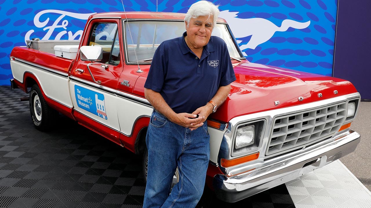Jay Leno recreated Sam Walton's 1979 Ford pickup with an electric F-150 Lightning