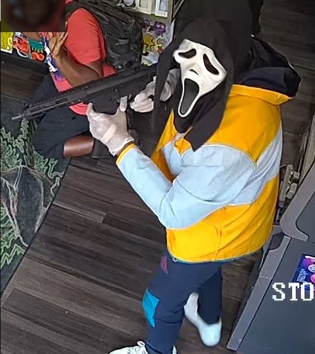 Nypd Hunt Ghoulish Masked Robbers Caught On Camera In Armed Stick Up Fox News 3151