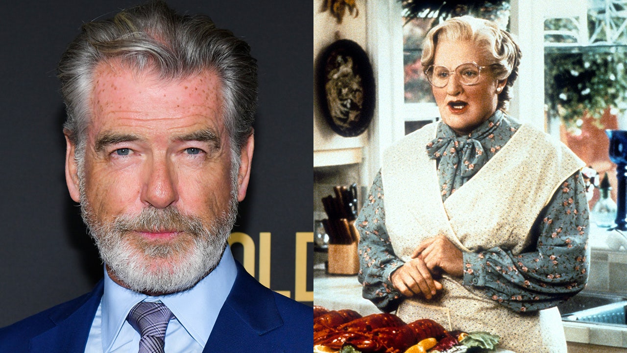 Pierce Brosnan reveals Robin Williams improvised an iconic ‘Mrs. Doubtfire’ line