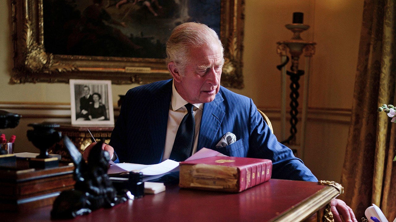 Buckingham Palace shares new photo of King Charles III at work following queen's death