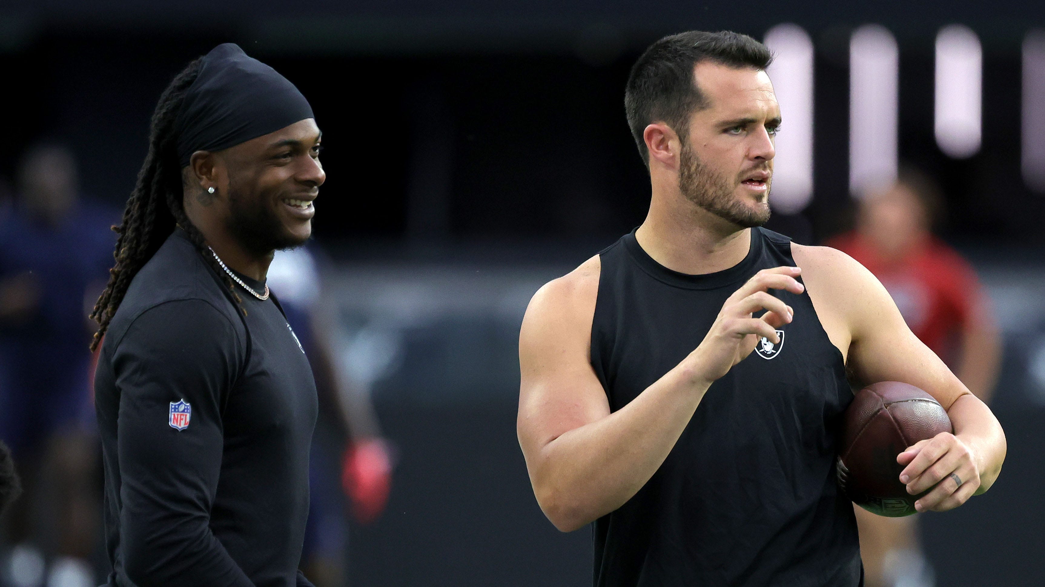 Raiders' Davante Adams 'absolutely' wants to remain with Las Vegas despite  uncertainty around Derek Carr