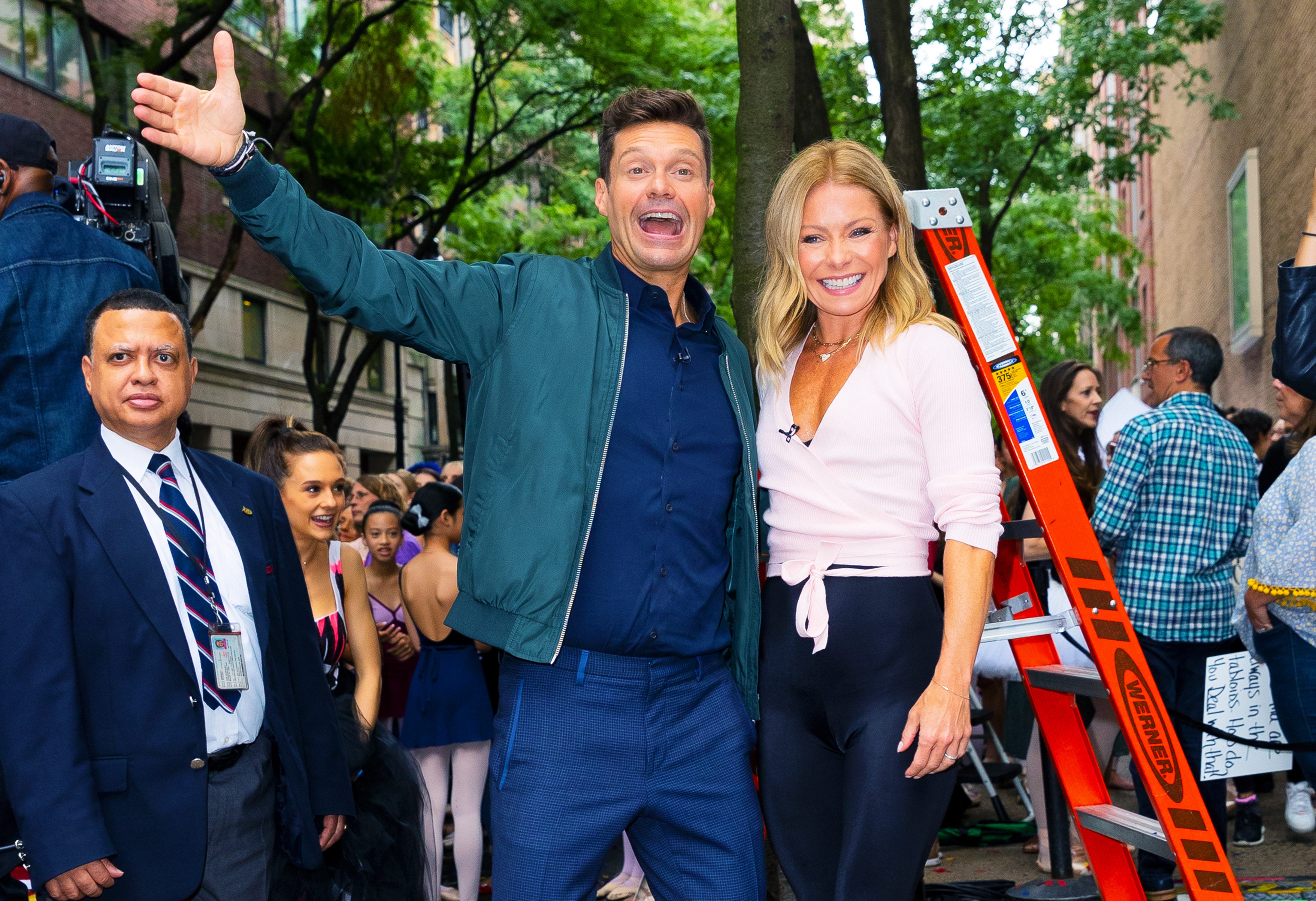 Ryan Seacrest and Kelly Ripa in New York City