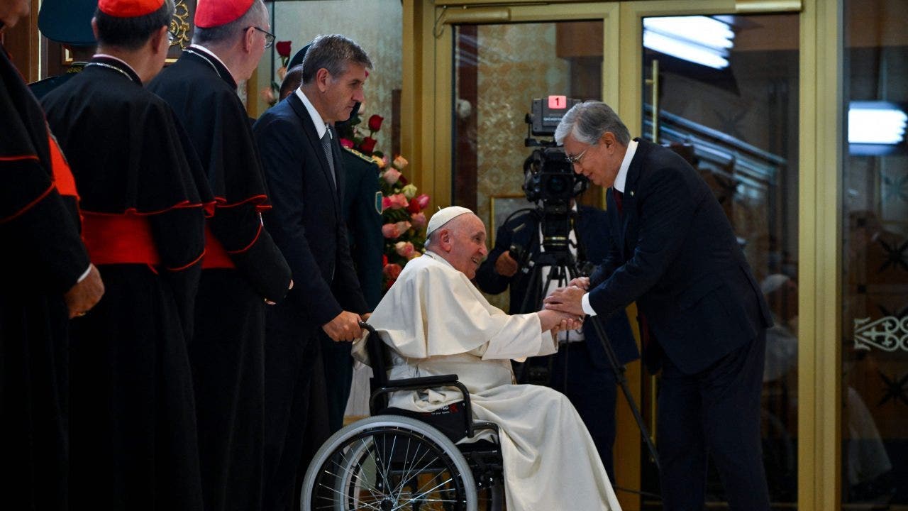 Pope Francis seen in wheelchair in trip to Kazakhstan, open to meeting with Chinese President Xi Jinping