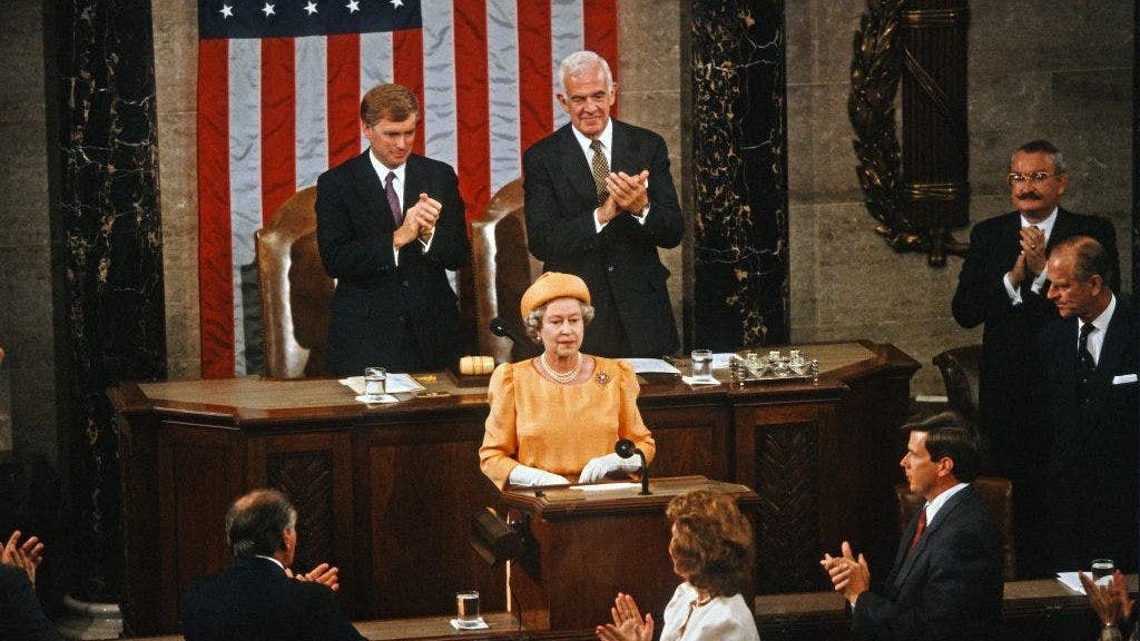 The queen and Congress: Elizabeth II addressed Capitol Hill lawmakers in 1991