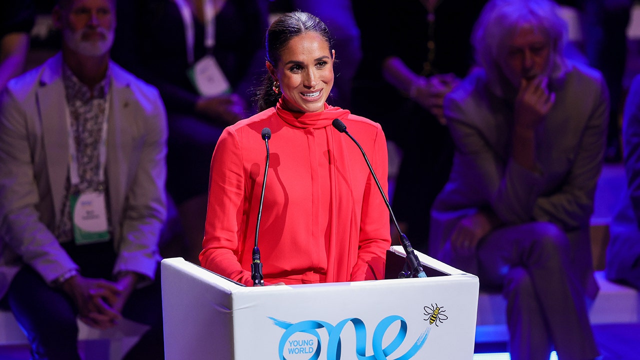 Meghan Markle, Duchess of Sussex was the keynote speaker at the Opening Ceremony of the One Young World Summit 2022. (Chris Jackson)