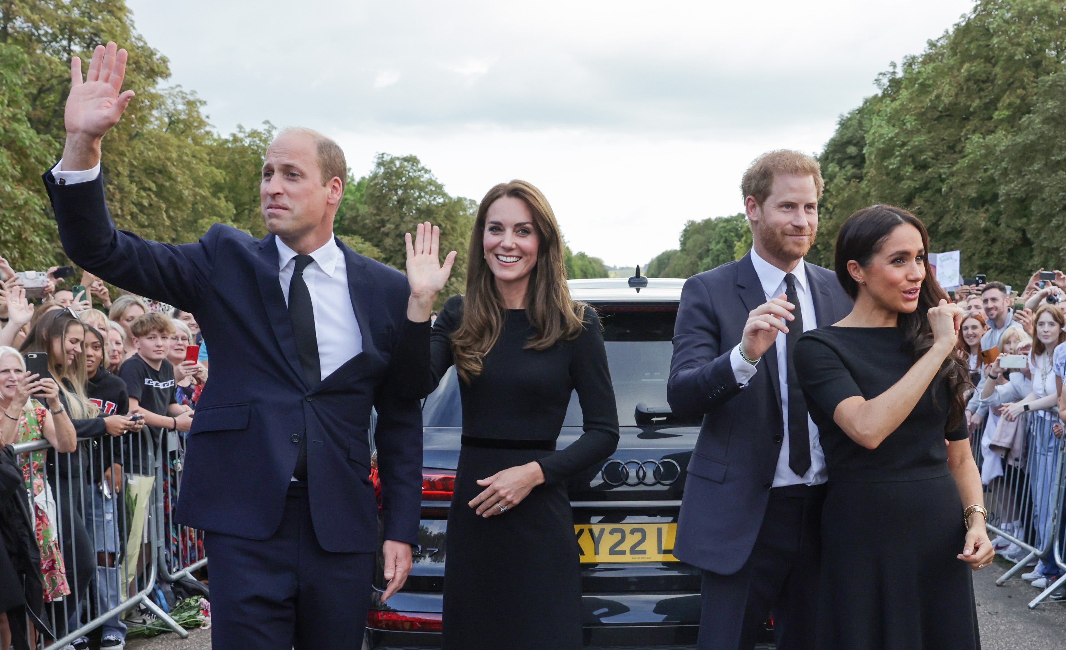 In viral video, social media users criticized the differences between how Prince Harry and Prince William treated their wives before entering their car. (Chris Jackson)