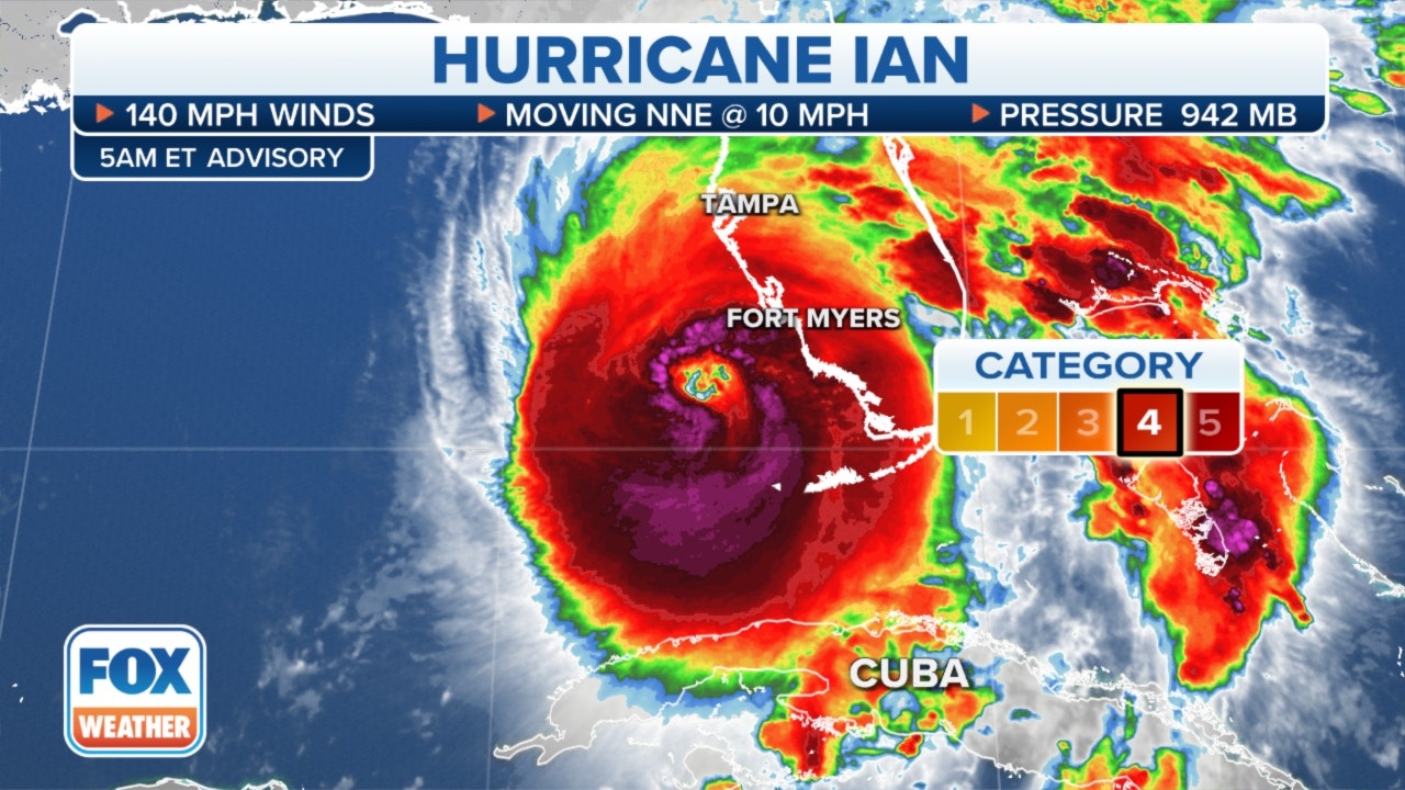 Hurricane Ian strengthens into a Category 4 storm (Credit: Fox Weather)