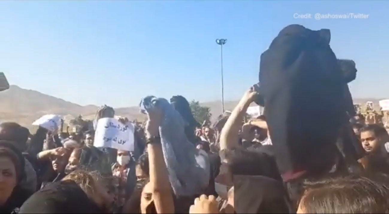 Hundreds protest after Iranian woman's alleged murder over hijab law, demand 'death to the dictator'