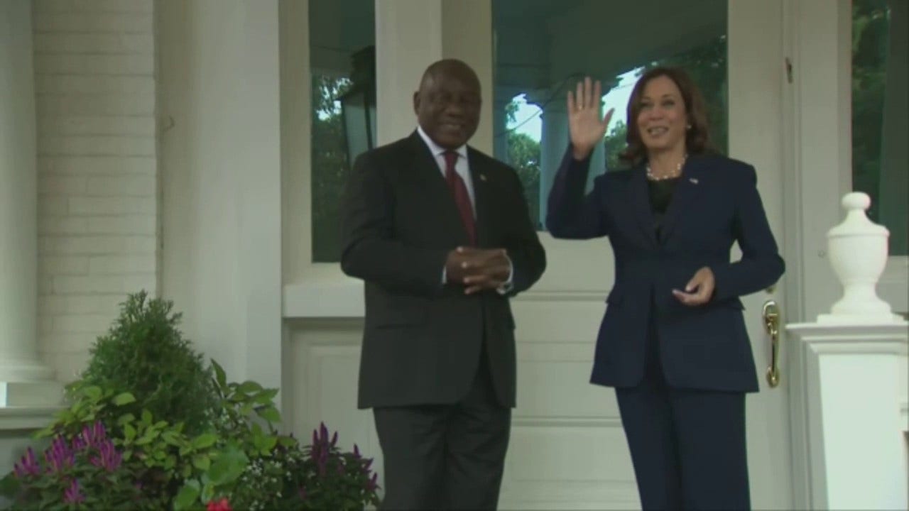Vice President Kamala Harris again ignores question on migrants arriving outside DC residence