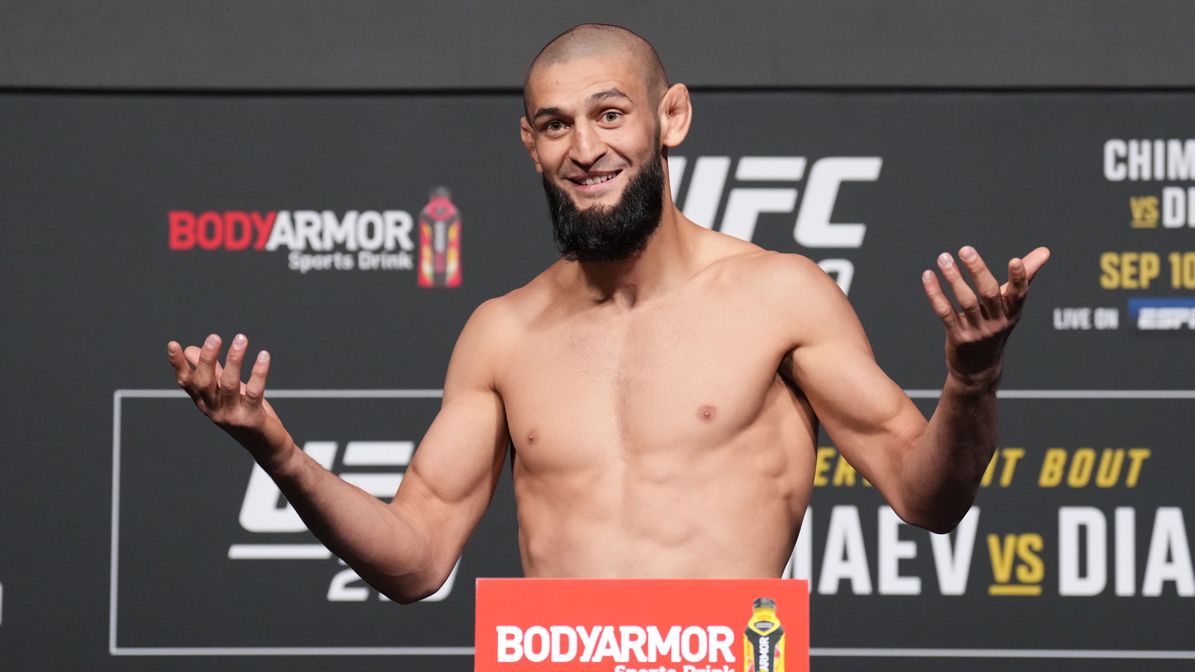 UFC 279: Khamzat Chimaev comes in overweight, puts fight with Nate Diaz ...