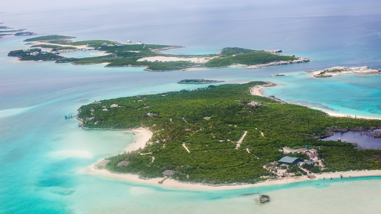 Vue extérieure de l'île des Bahamas