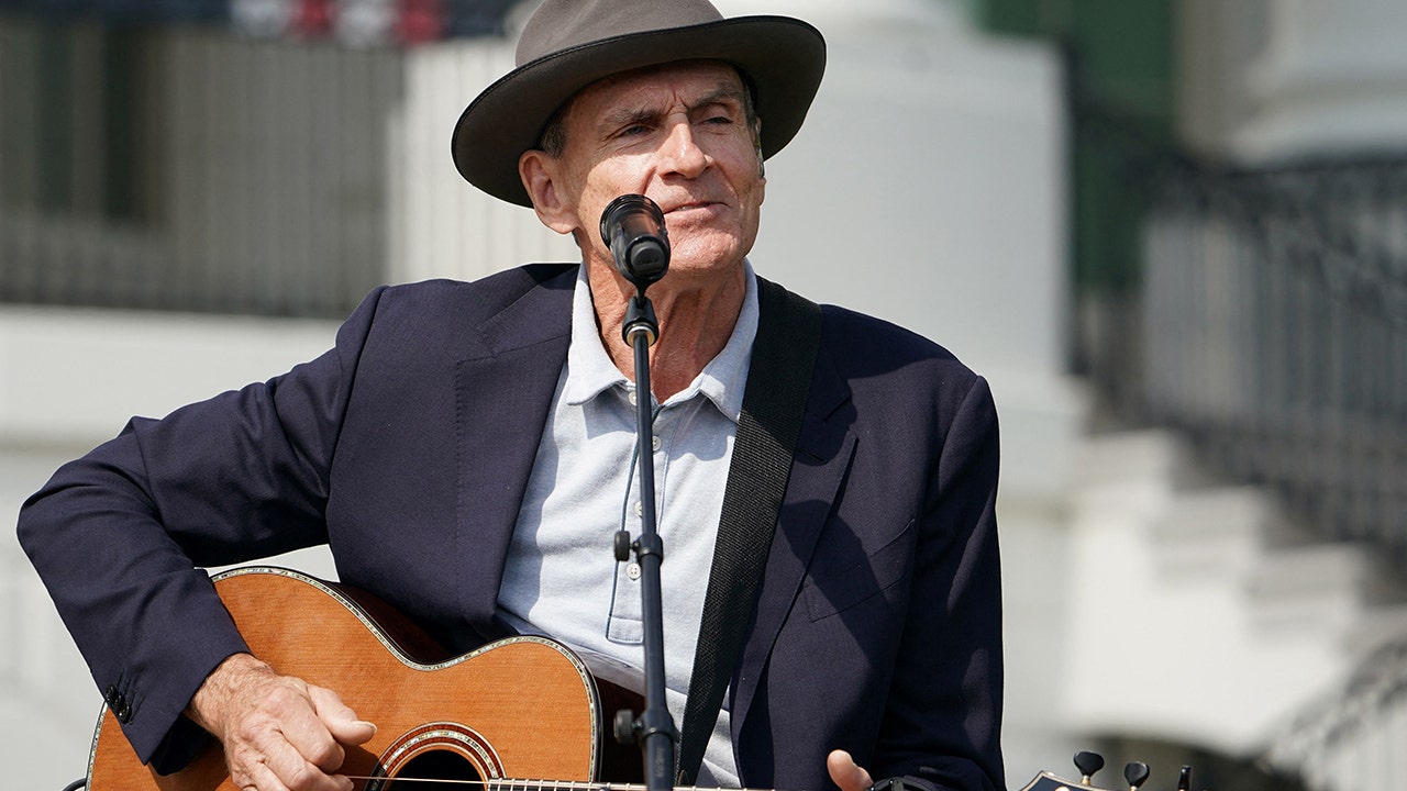 James Taylor sings 'Fire and Rain' to kick off White House Inflation Reduction Act celebration