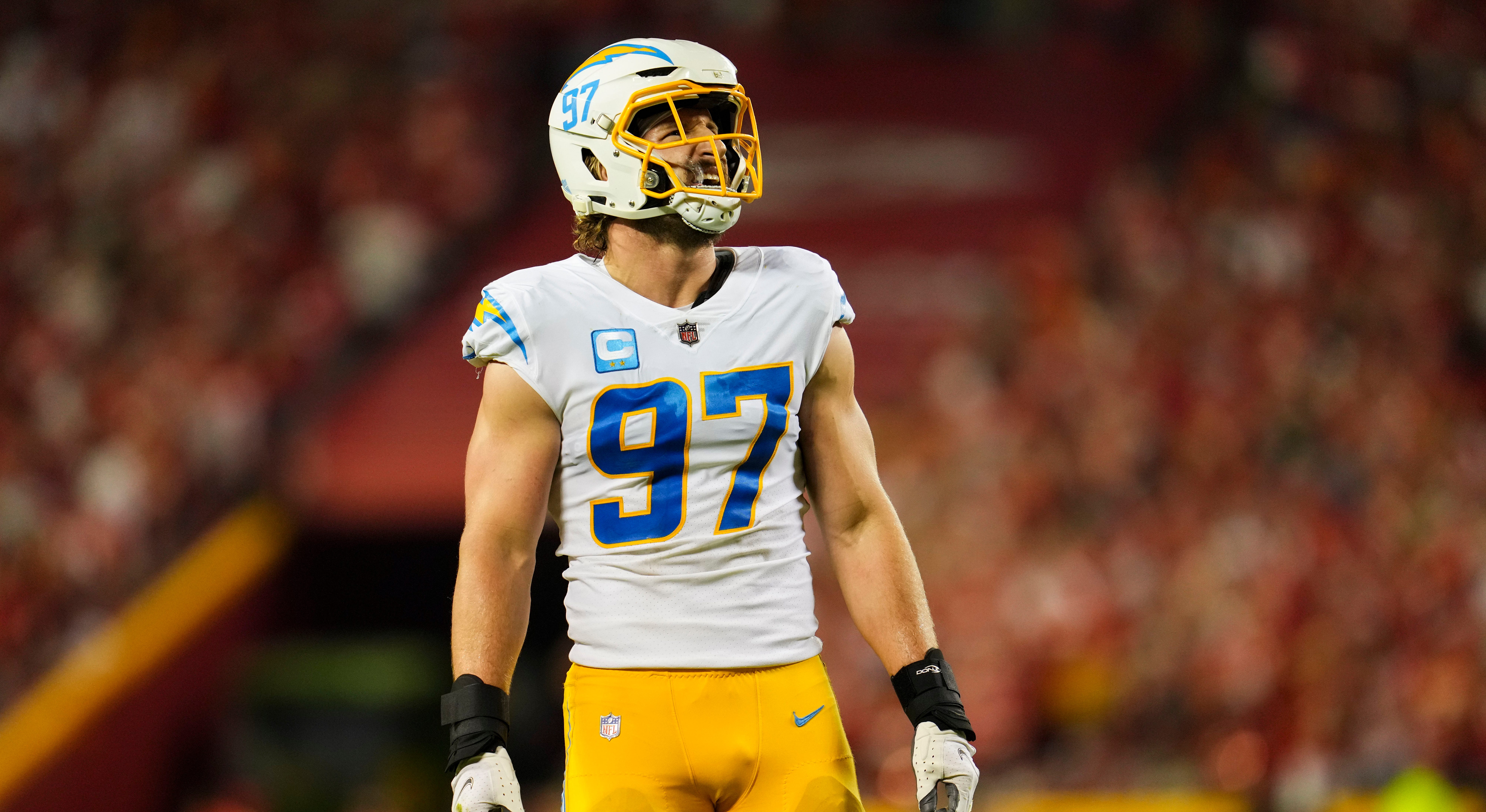 Chargers' Joey Bosa makes powerful statement by adding weight, losing hair, National Sports