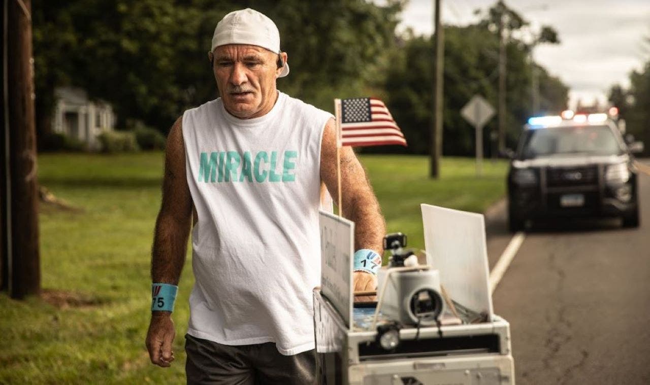 Retired flight attendant paying tribute to 9/11 flight crews by pushing ...