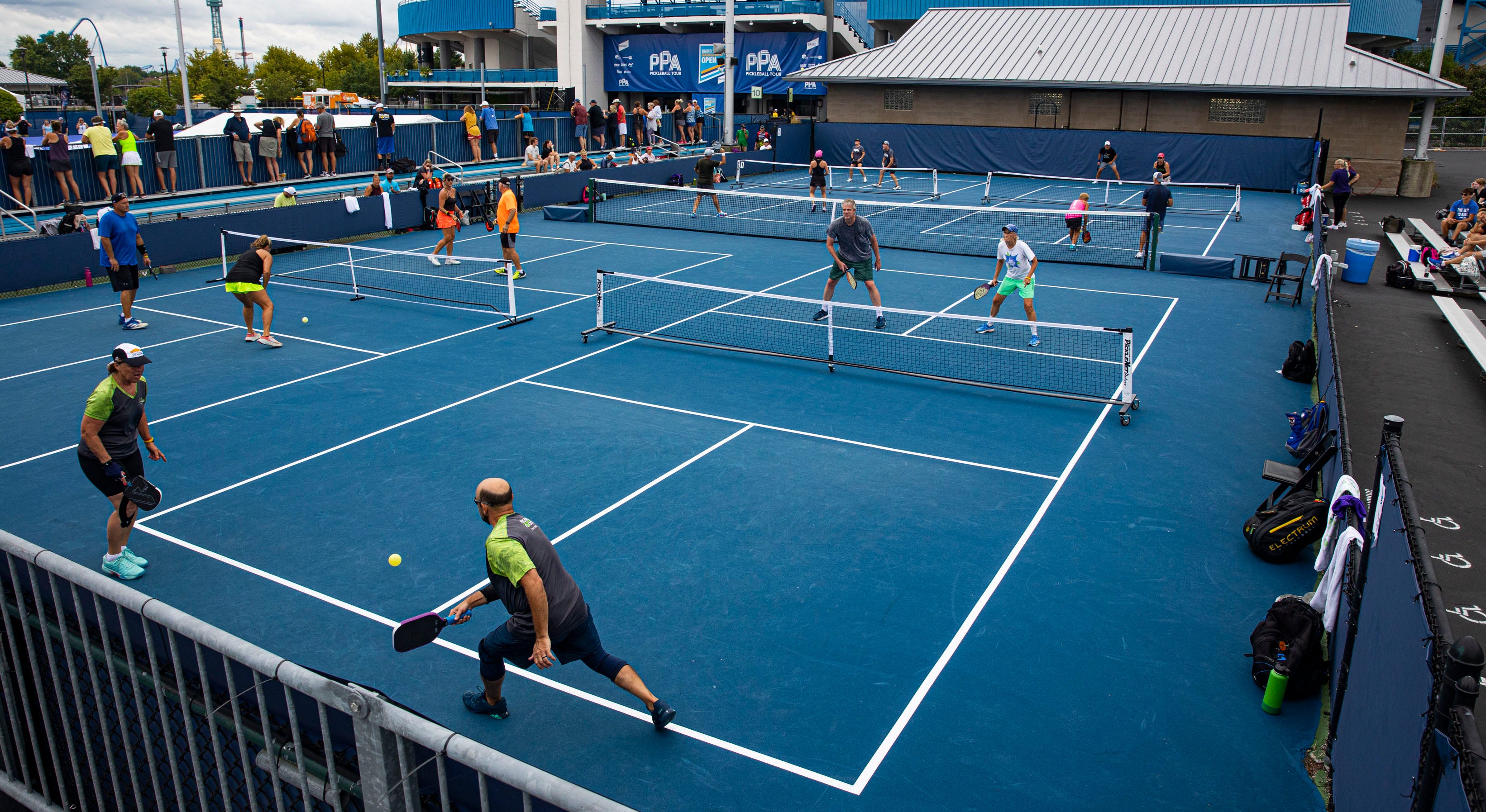 Pickleball tournament being played