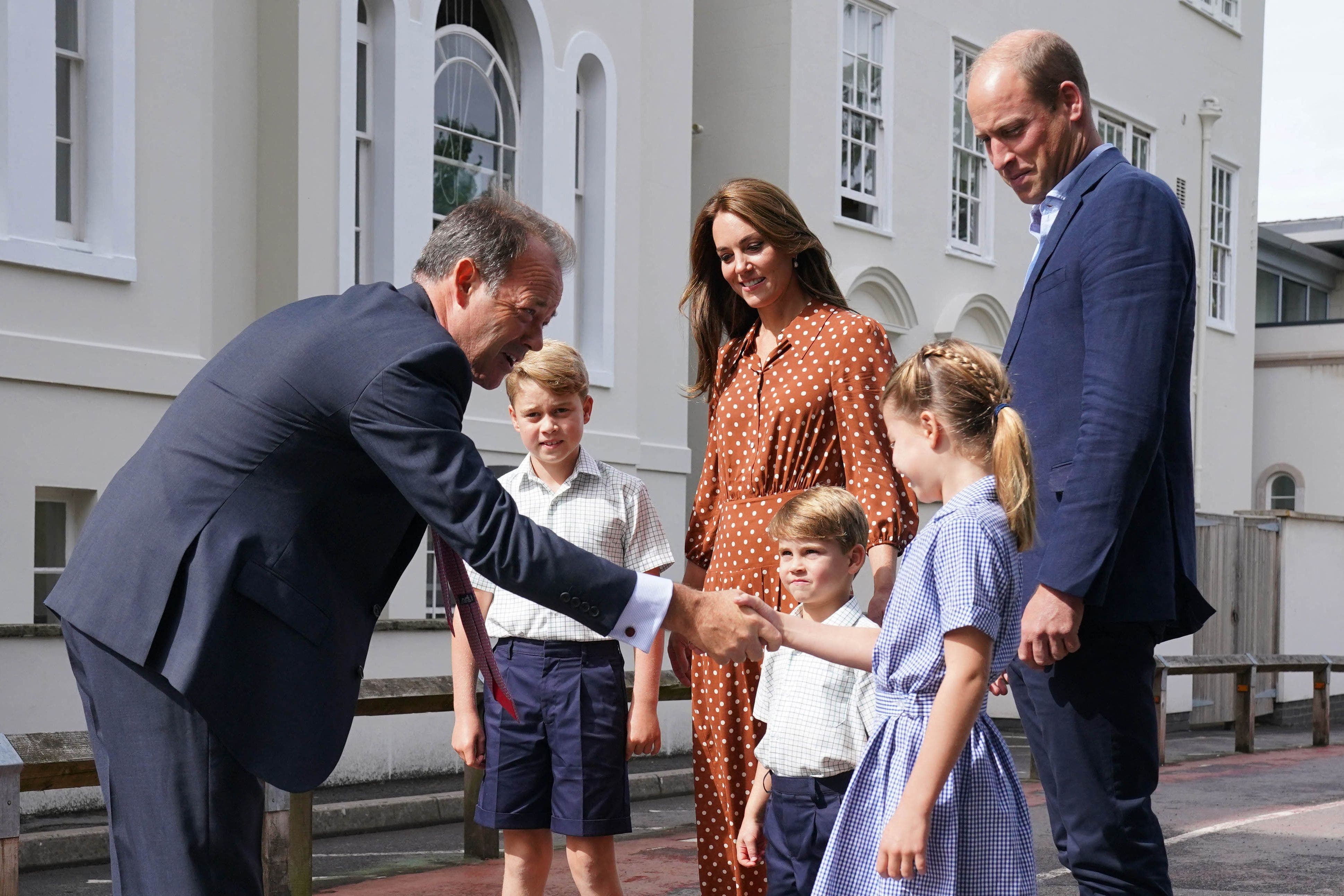 Prince and Princess of Wales with children