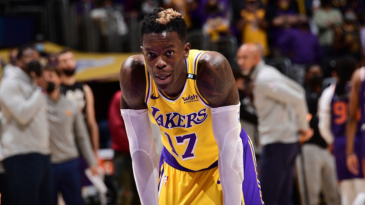 New Los Angeles Laker Dennis Schroder Checks Out His Locker And Gets Some  Shots Up In Viral Video: That's Tough, Right Next To Westbrook -  Fadeaway World