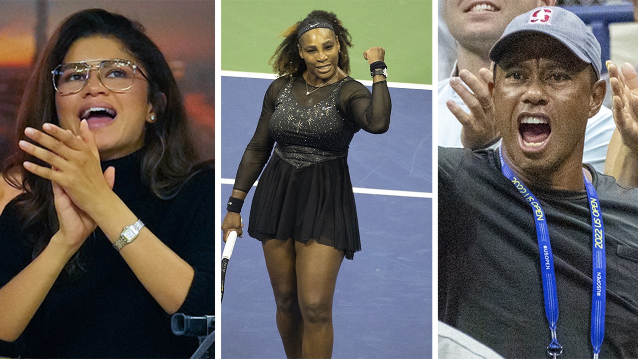 US Open 2022 Serena Williams cheered on by celebrity fans including Zendaya, Tiger Woods Fox News