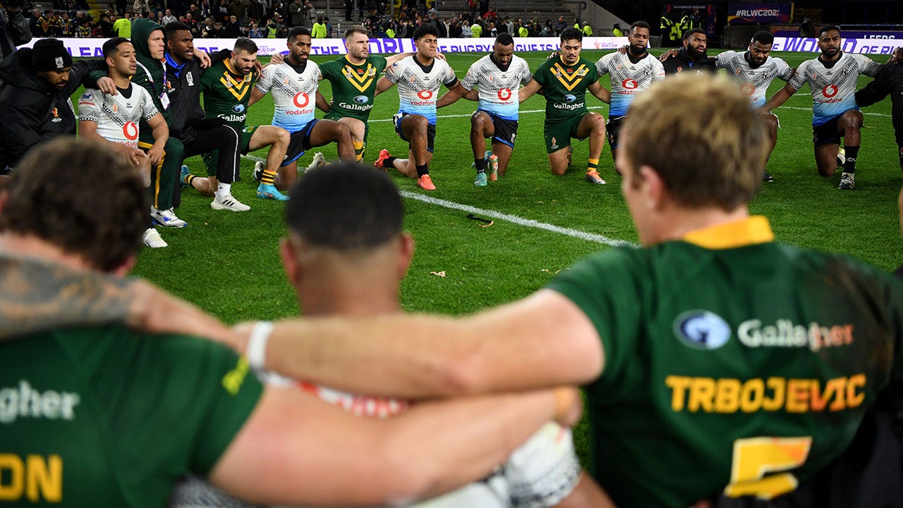Australian Fijian Rugby Players Join In Emotional Prayers And Hymns After Rousing Match Fox News